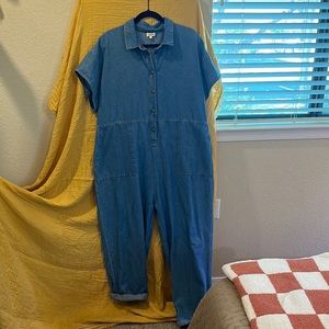 The simple folk co denim boilersuit jumpsuit for women